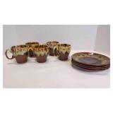 9 Canonsburg Pottery Carefree Ironstone Dishes
