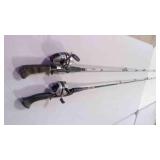 2 Vintage Fishing Rods w/Reels