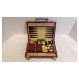 Briefcase-Style Folding Backgammon Board Game