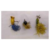3 Vintage Popper Fishing Lures