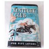 Kentucky Club Pipe & Cigarette Tobacco Tin EMPTY
