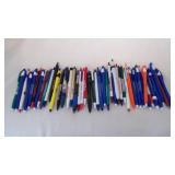 Modern Clicker Pens - Some w/Advertising