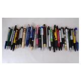 Modern Clicker Pens - Some w/Advertising