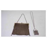 Guaranteed German Silver Chain Link Purse & Silver