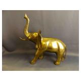 Vintage Solid Brass Elephant Figurine