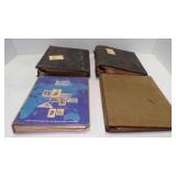 4 OLD Postage Stamp Collection Books