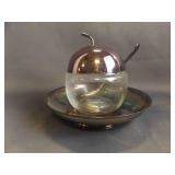 Vintage Apple Shaped Condiment or Sugar Jar