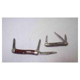 2 3 Blade Folding Pocket Knives - Case & Schrade