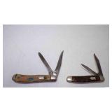 2 Schrade Walden NY USA Folding Pocket Knife