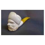 Vintage Turkish Meerschaum Carved Figural Pipe