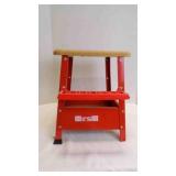 Vintage Hirsh Utility Tool Stool For Workshop