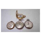 4 Pocket Watches - Various Ages & Conditions