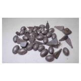 Collection of Fishing Lead Sinkers Anchor Lures