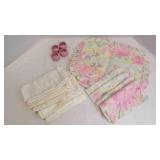 19 Vintage Pastel Floral Hostess Linens