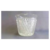 Vintage Clear Indiana Glass Diamond Point Ice