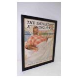 1940 Saturday Evening Post Cover Framed 12X15