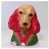 Vintage Chalkware Cocker Spaniel Dog Wall Plaque