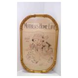 Vintage Gold Tone Metal Frame w/1926 Mother