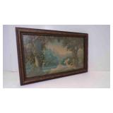 Vintage Framed Print "Love