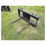 JCT Skid Steer Bale Spike Attachement