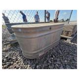 Galvanized stock tank