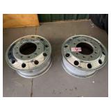 2-alumium 22.5x9 wheels
