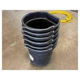 6 - 5 GALLON BUCKETS
