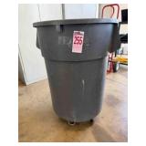 55-gallon plastic trash can