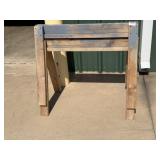 set of wood saw horses