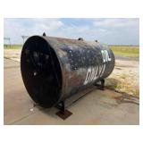 2,000-gallon steel waste oil tank