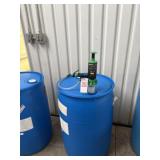 2-55-gallon plastic drums