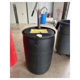 55-gallon plastic drum oil