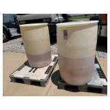 55-gallon plastic barrels