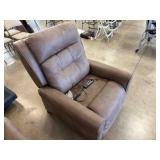 SUEDE ELECTRIC RECLINER
