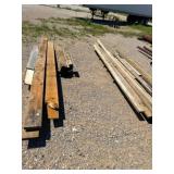 2- PALLETS OF WOOD 2X4,2X10, MISC.