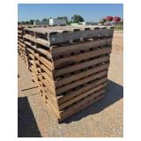 10- WOOD PALLETS, 52"X42"