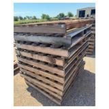 10- WOOD PALLETS, 52"X42"