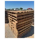 10- WOOD PALLETS, 52"X42"