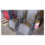 2 RECLINING LAWN CHAIRS