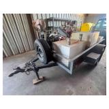 SERVICE TRAILER, FUEL TANKS, AIR COMPRESSOR