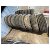 8- 225/70R 19.5 USED TIRES, RANGR G