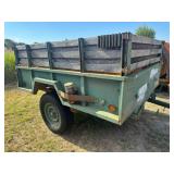 ARMY TRAILER, SINGLE AXLE, 6
