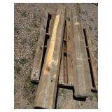 2 CONCRETE PARKING BUMPERS, 70"