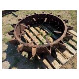 IRON TRACTOR WHEEL, 42"X12"