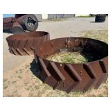 2 IRON TRACTOR WHEELS, 6