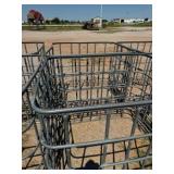 2- TOTE METAL CAGE, 48"X40"X41" TALL