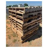 10- WOOD PALLETS, 52"X42"