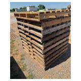 10- WOOD PALLETS, 52"X42"