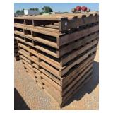 10- WOOD PALLETS, 52"X42"