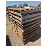 10- WOOD PALLETS, 52"X42"